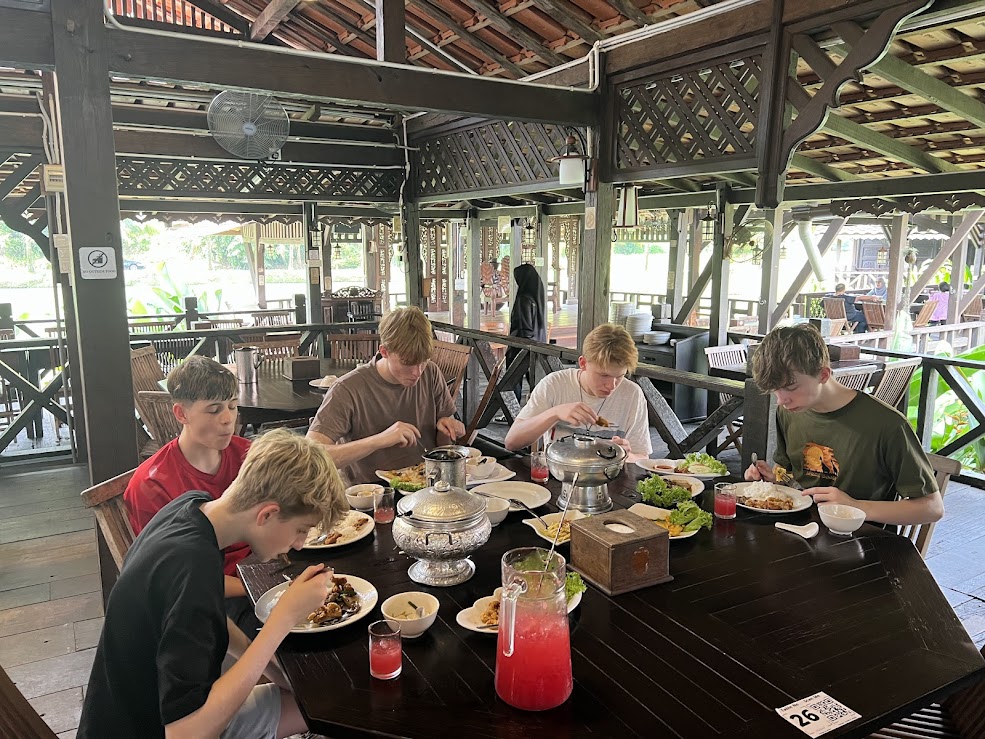 Customer Enjoying Food